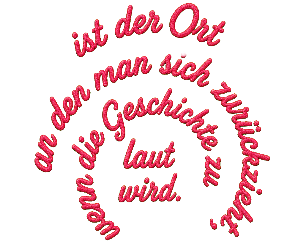… ist der Ort, an den man sich zurückzieht, wenn die Geschichte zu laut wird.